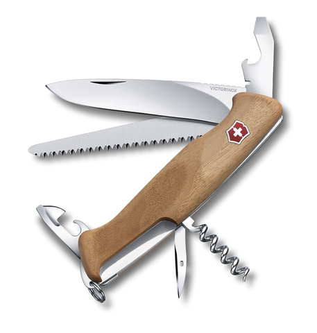 Нож Victorinox RangerWood 55, 130 мм, 10 функций, дерево 0.9561.63 от прозводителя Victorinox