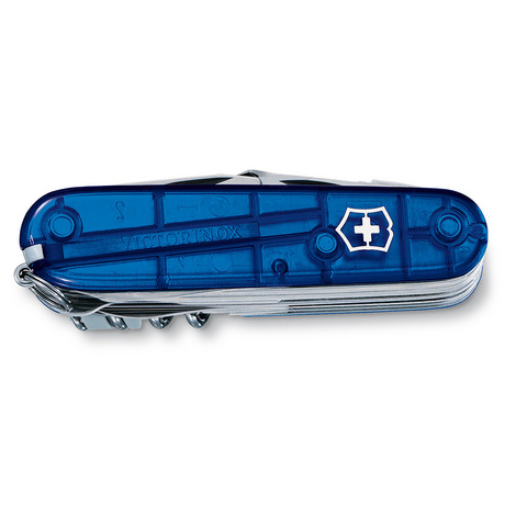 Нож Victorinox SwissChamp, 91 мм, 33 функции, полупрозрачный синий 1.6795.T2 от прозводителя Victorinox